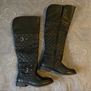 Black Quilted Boots